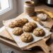 Biscuits moelleux banane, beurre de cacahuète et amande